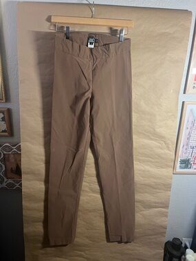 Women's Straight Leg Pants in Brown - Lightweight Everyday Wear